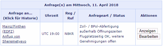 Flugplatzseitig OK